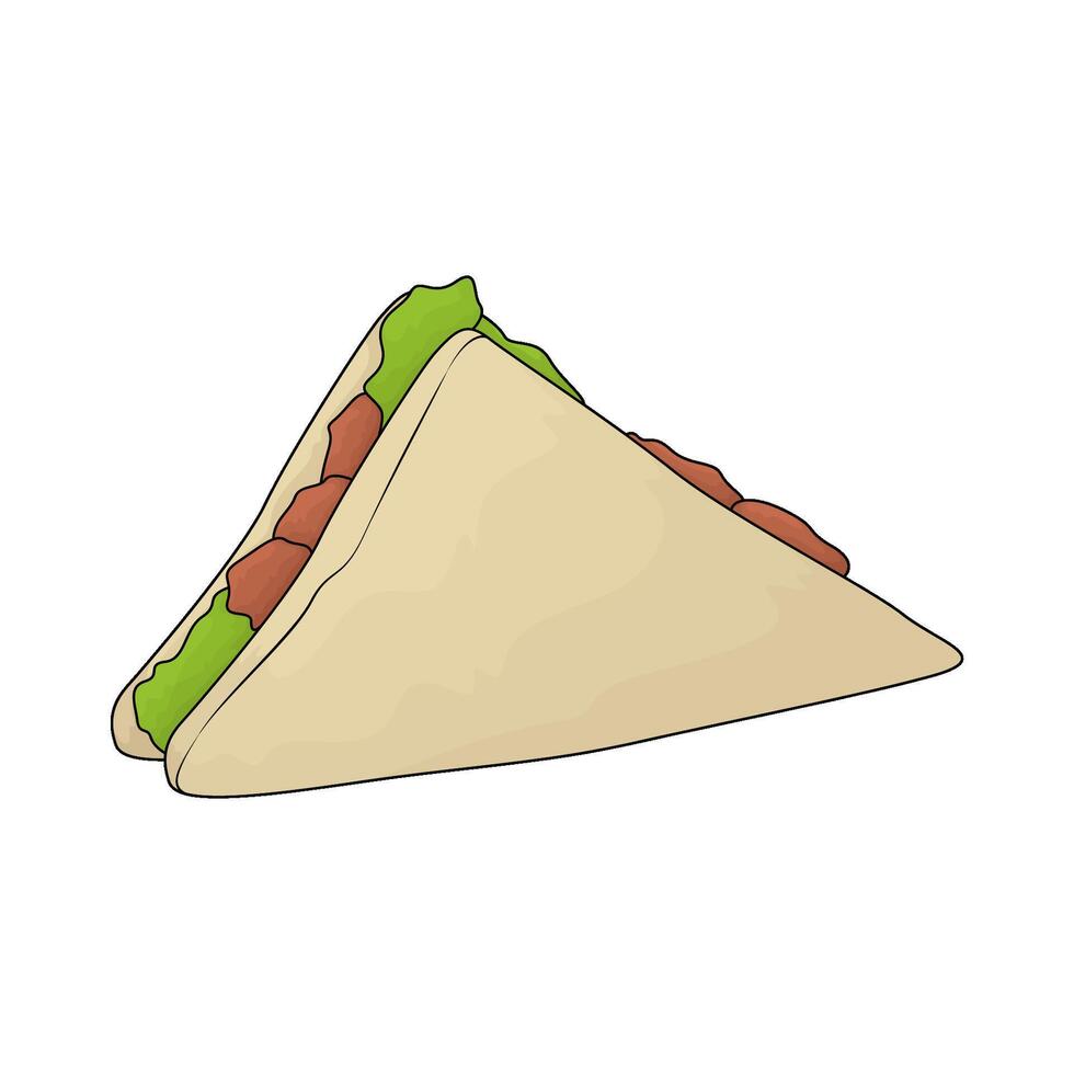 fresh sandwich illustration vector