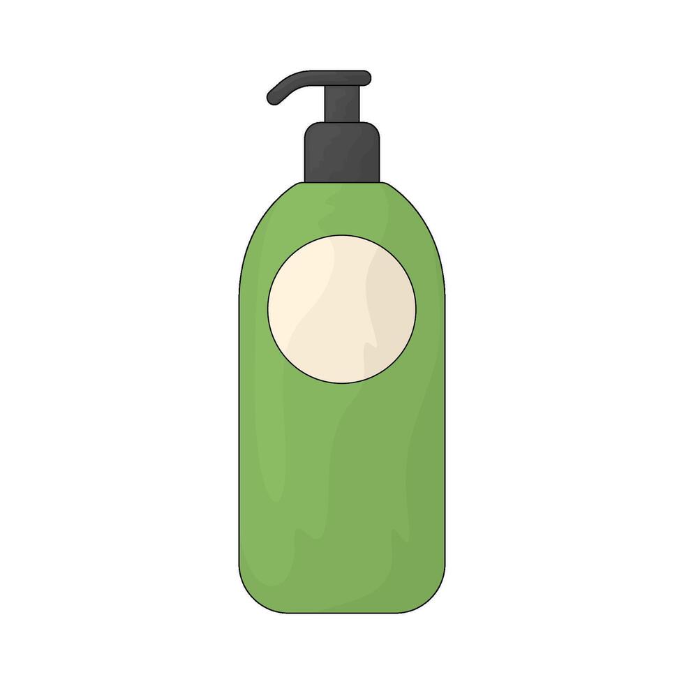 shampoo bottles illustration vector