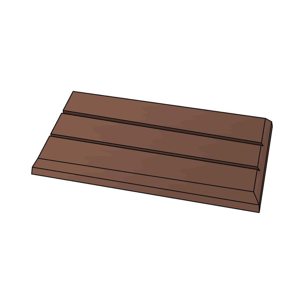delicious chocolate bar vector