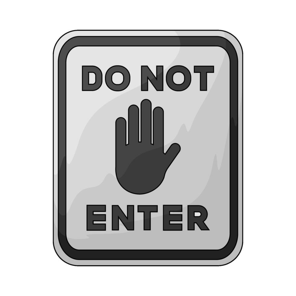 do not enter vector