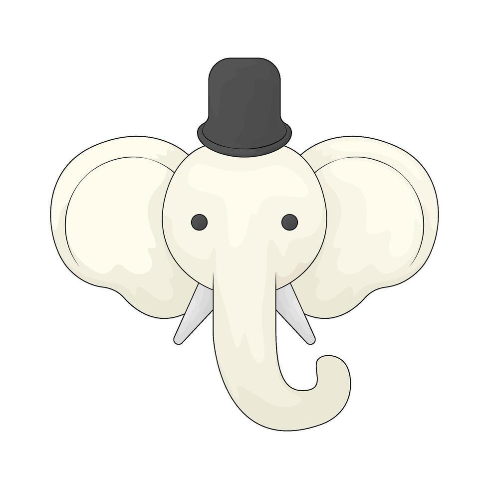 Circus elephant illustration vector