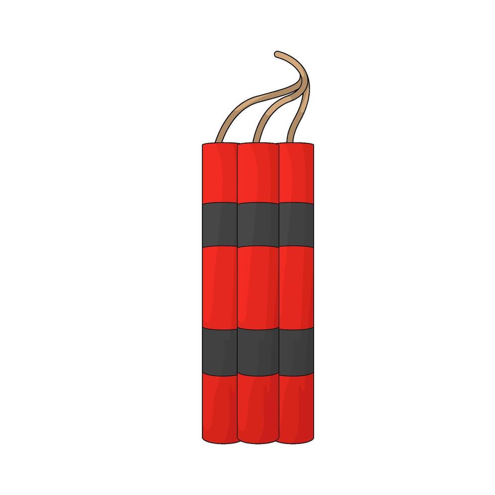Military dynamite bomb vector