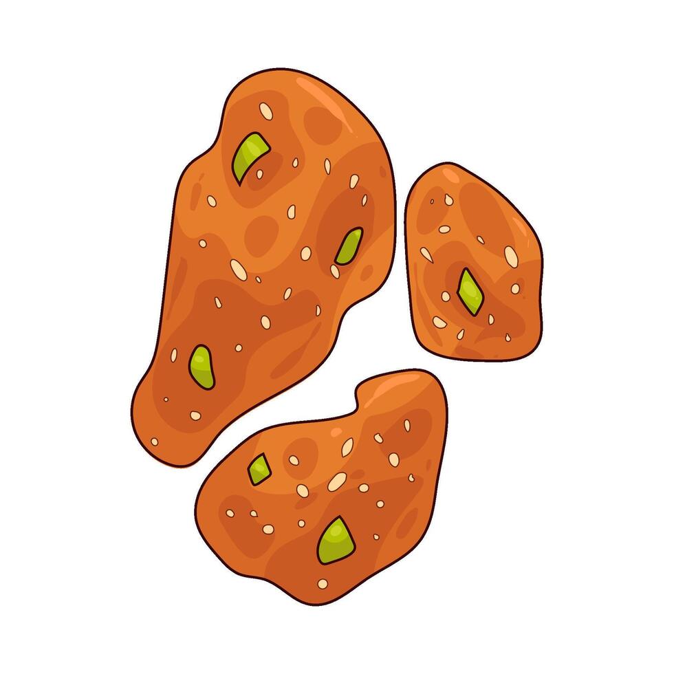 chicken teriyaki illustration vector