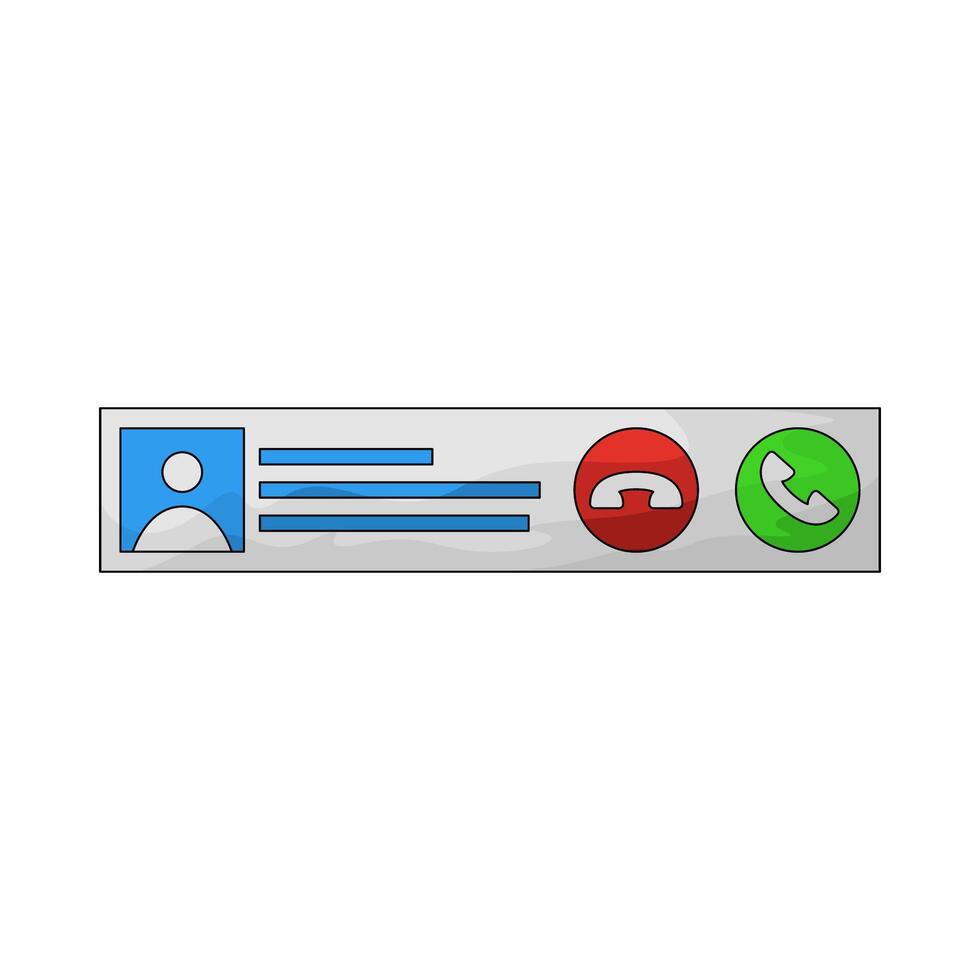 illustration of a call vector