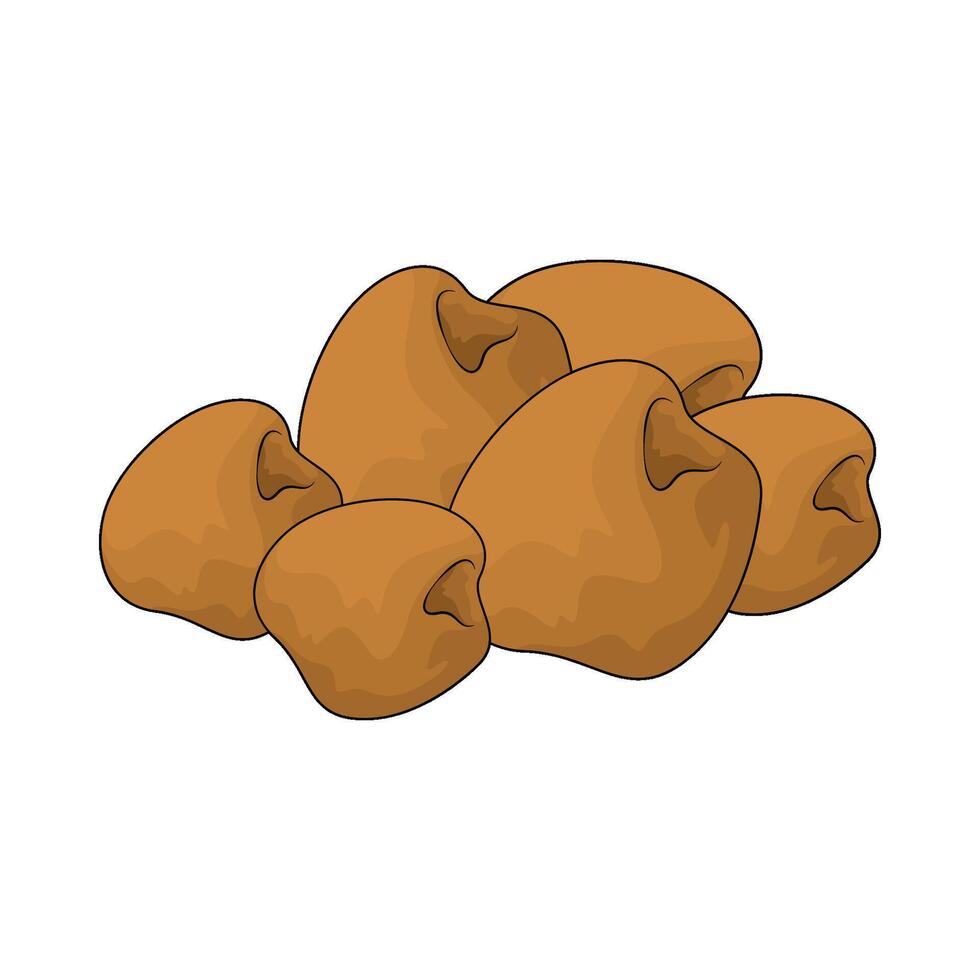 Healthy nuts illustration vector