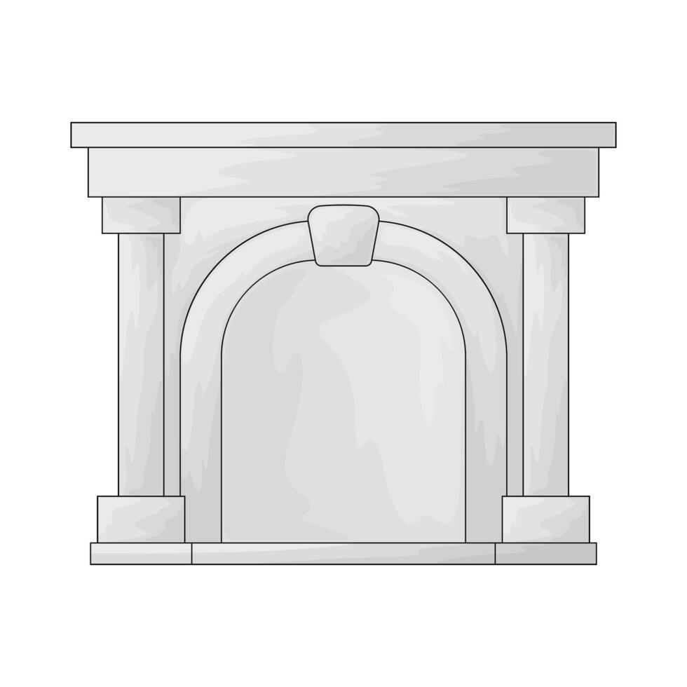 luxury building illustration vector