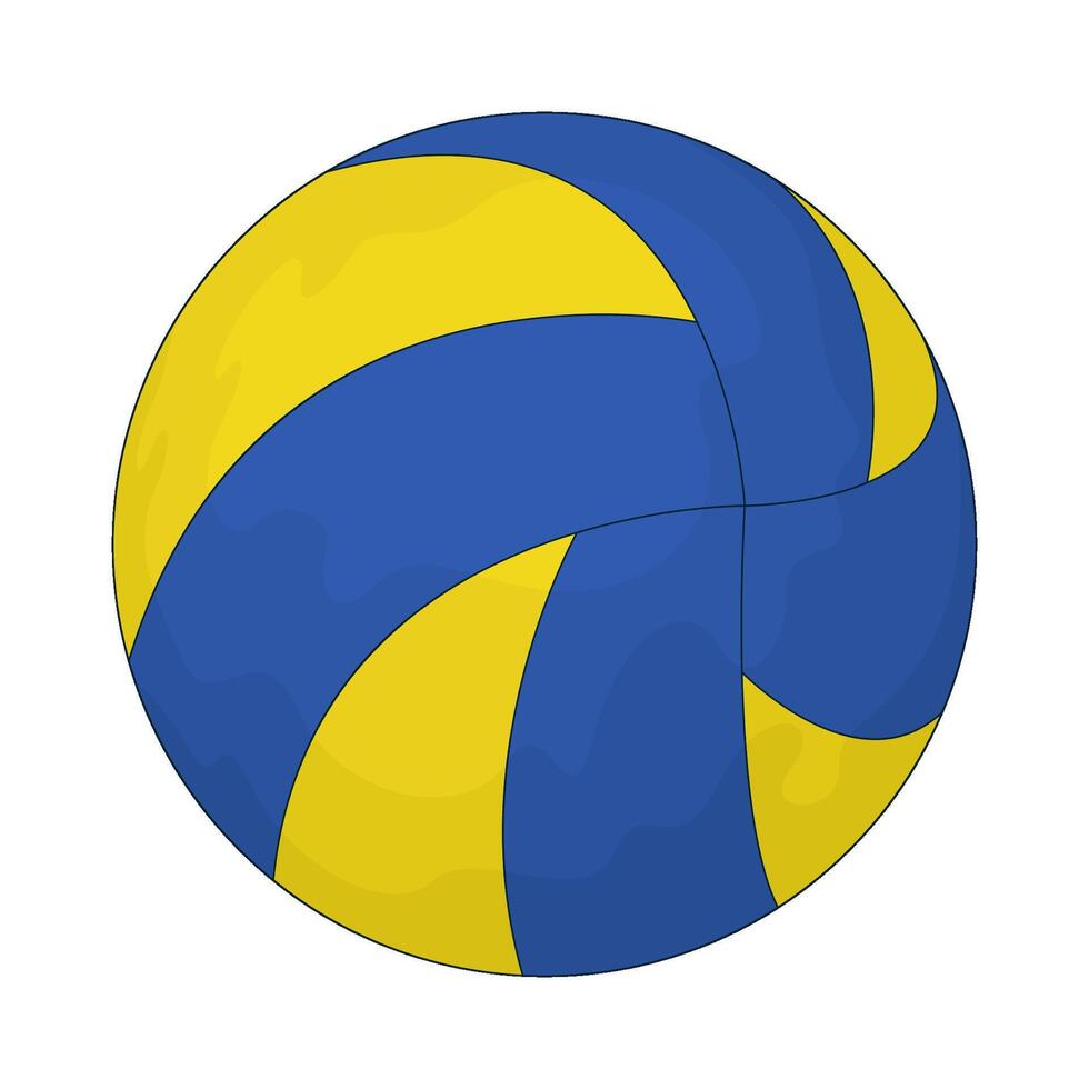 illustration of a volleyball vector