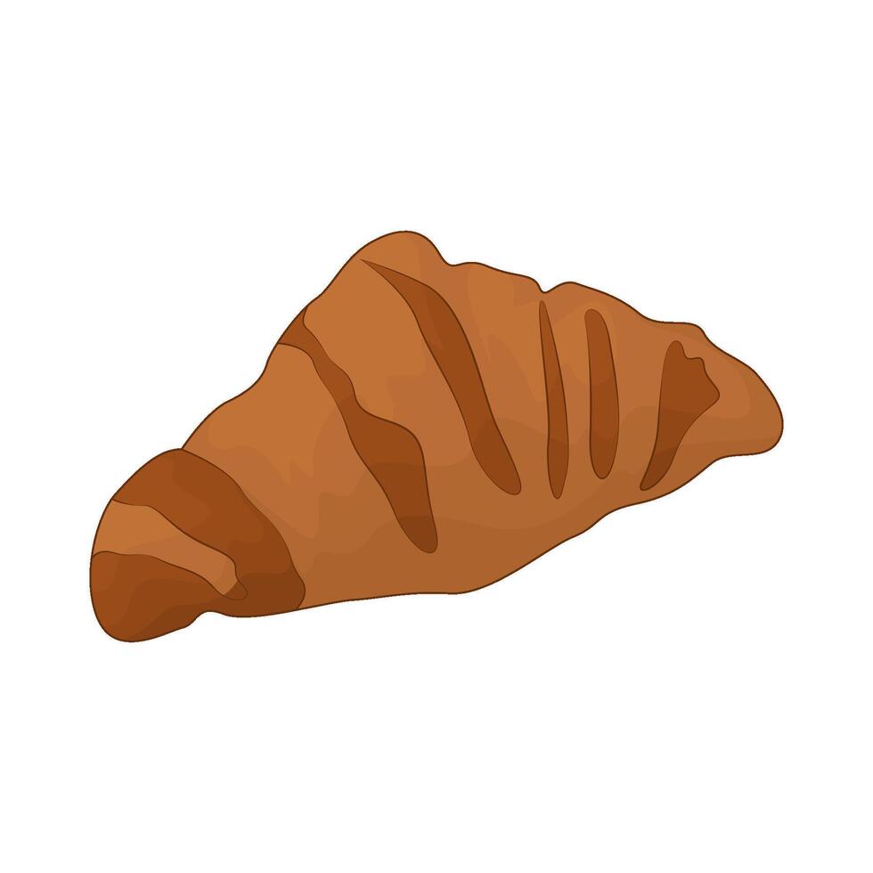 delicious and fresh croissant vector