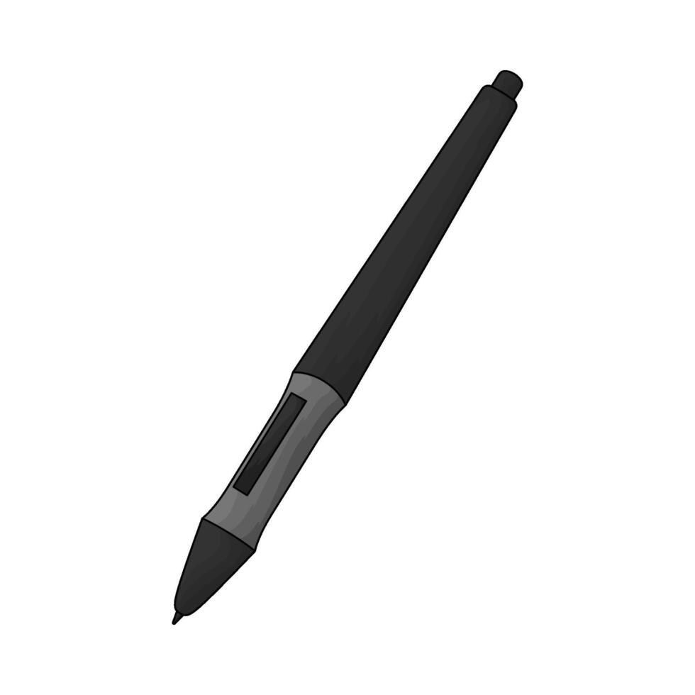 digital pen illustration vector