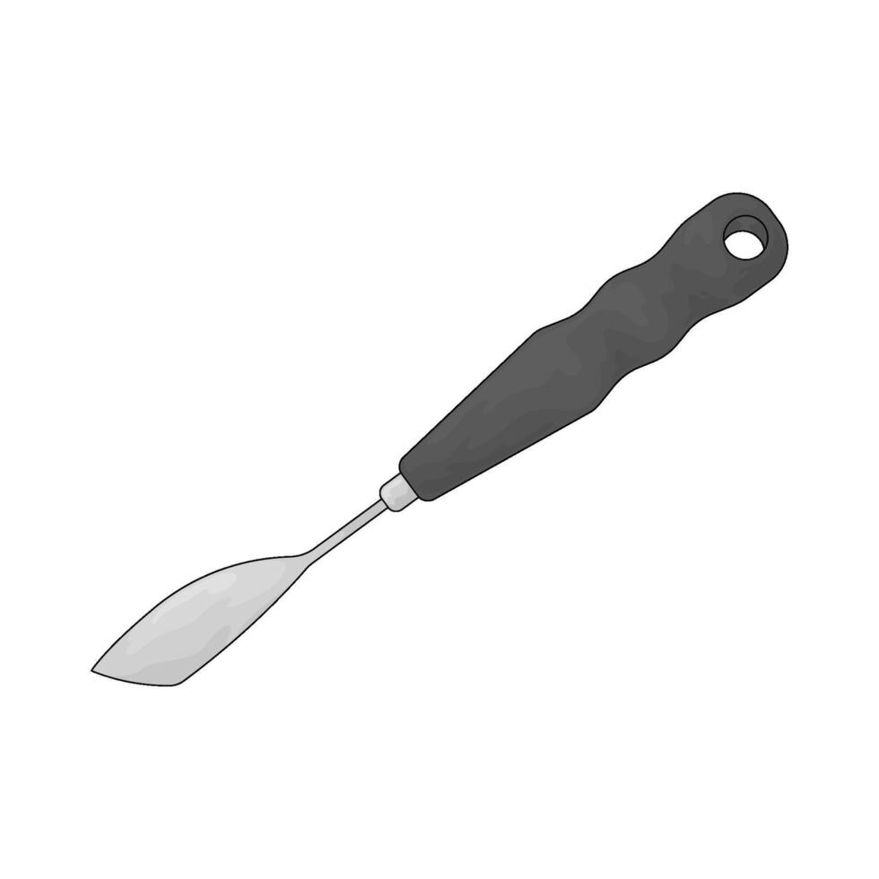 Art palette knife illustration vector