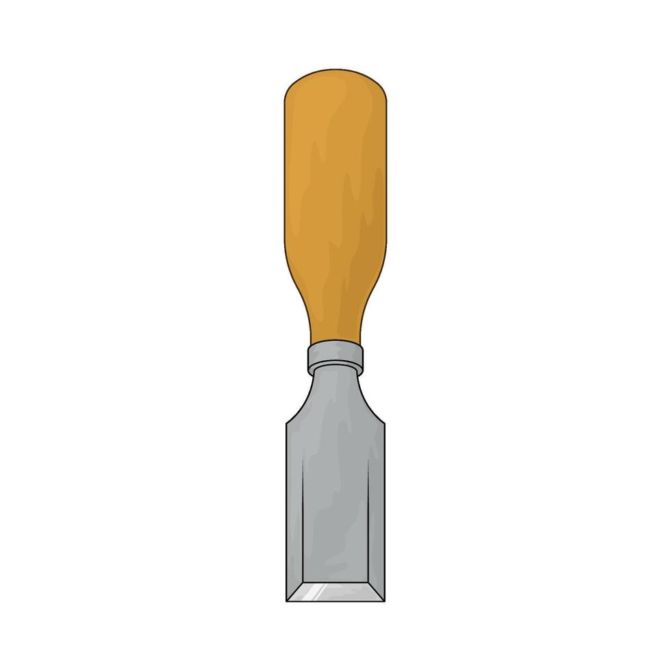 Construction chisel illustration vector