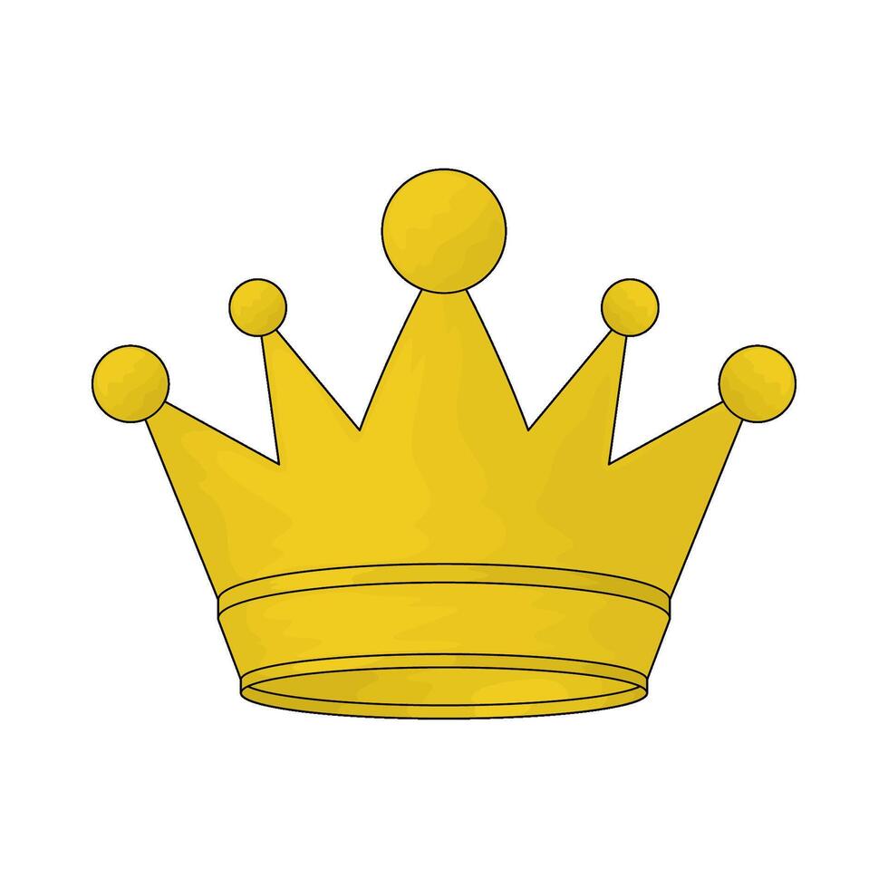 illustration of a crown vector