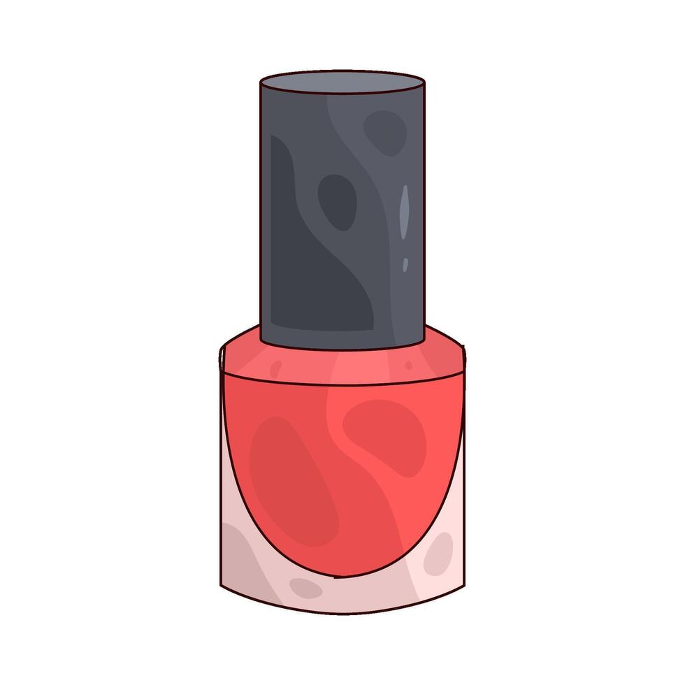 red nail polish vector