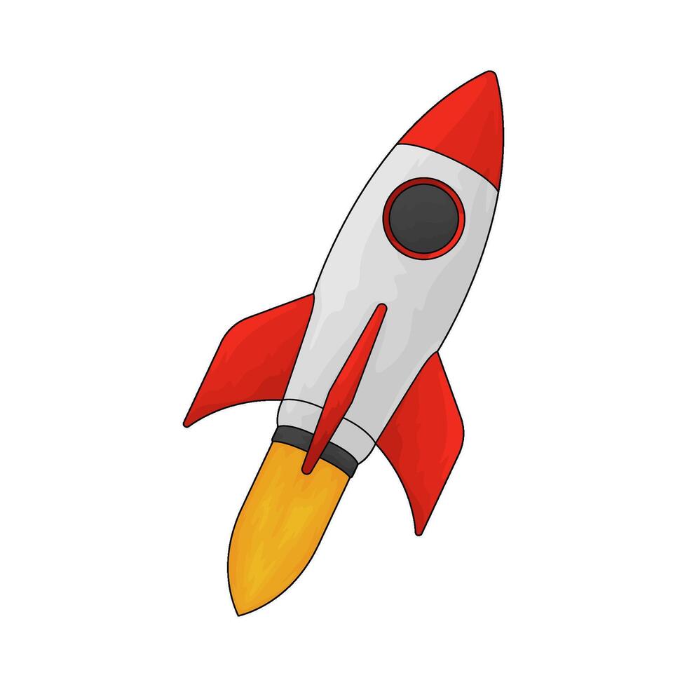 Game rocket illustration vector