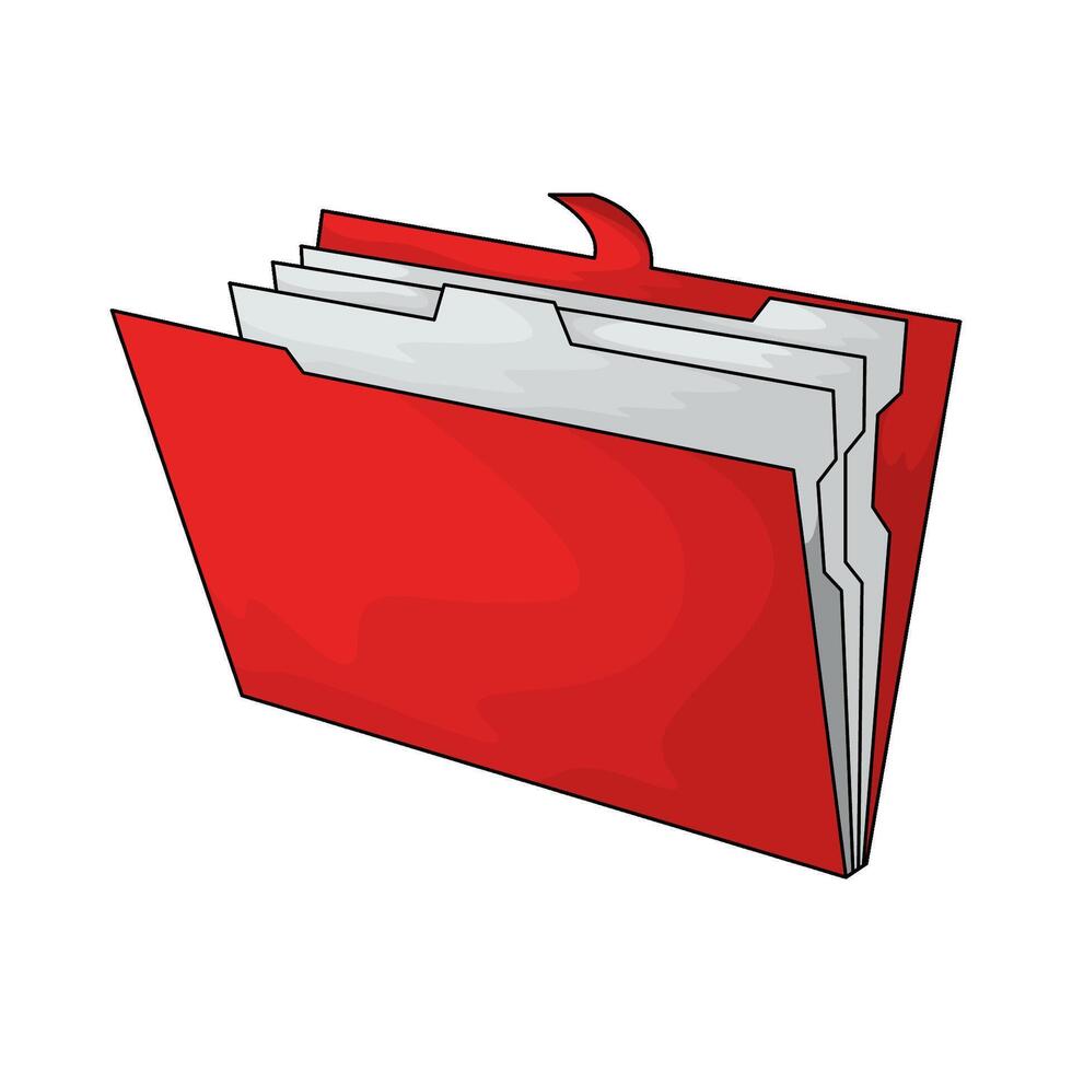 illustration of file folder vector