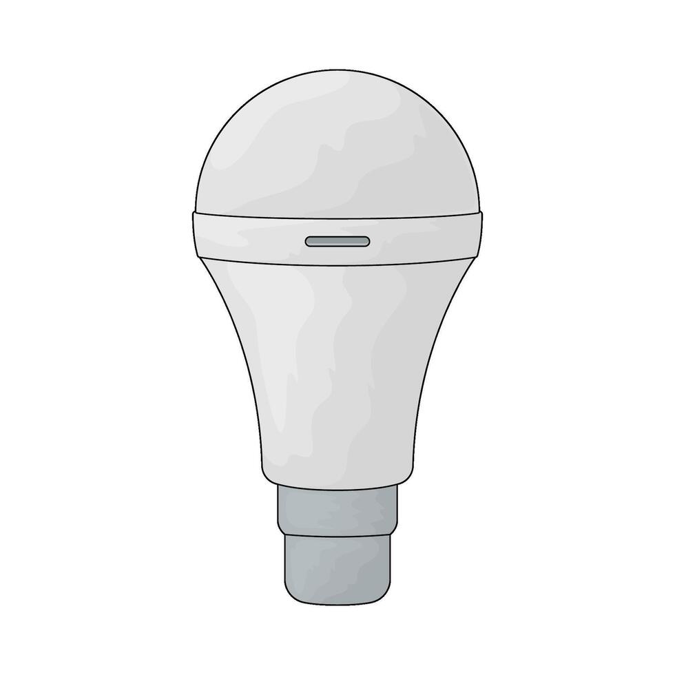 smart lightbulb illustration vector