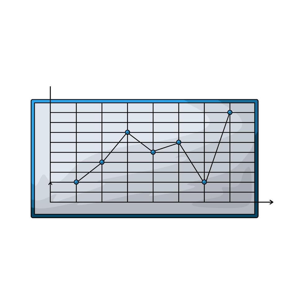 Presentation line graph vector