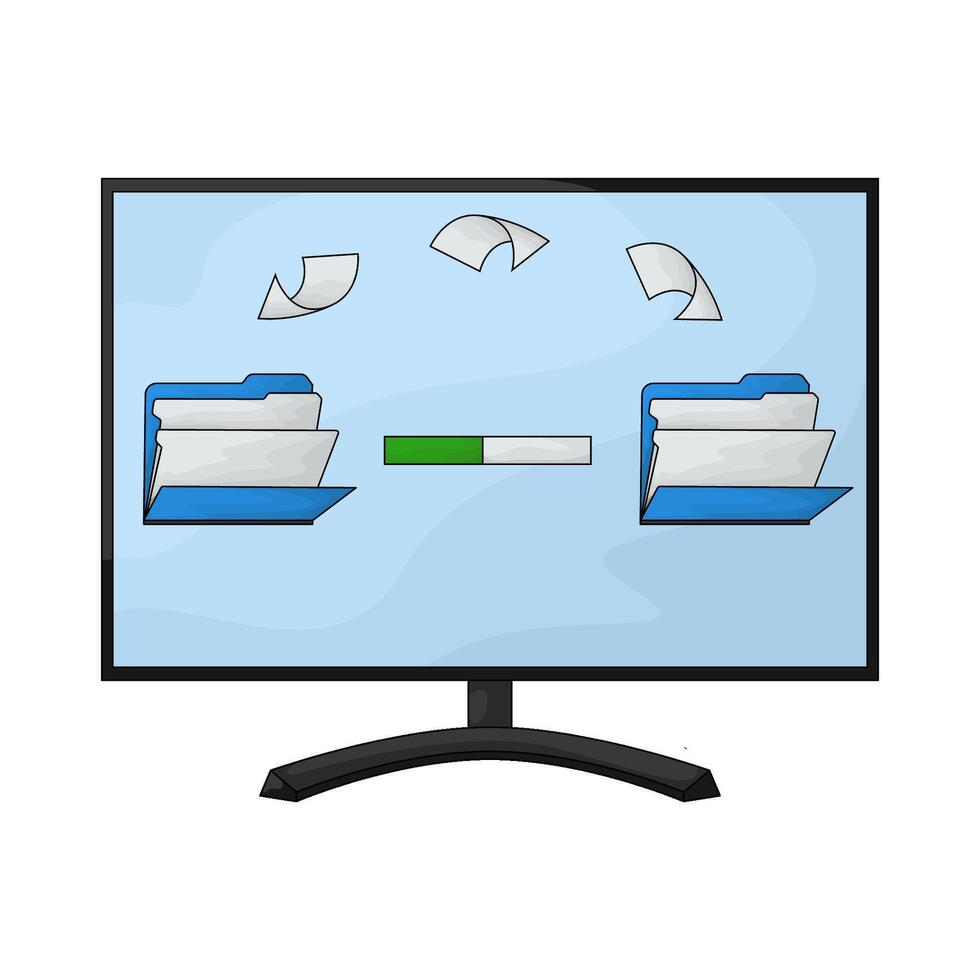 is uploading a folder vector