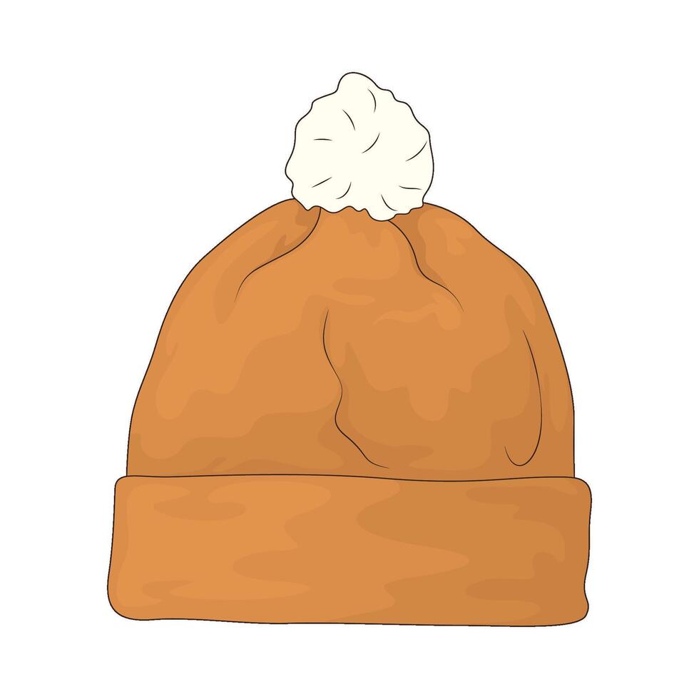 Winter beanie illustrations vector