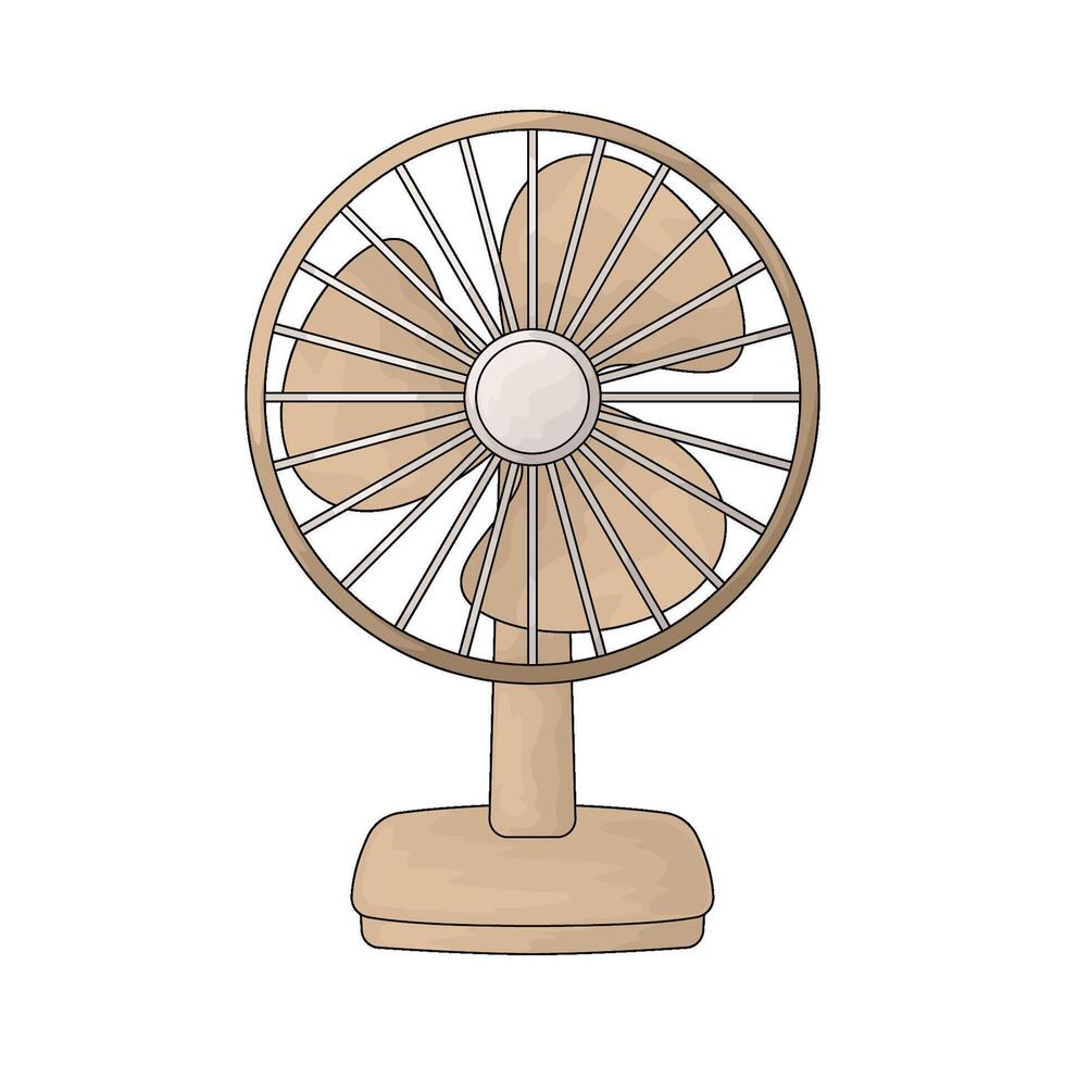 Bedroom table fan vector
