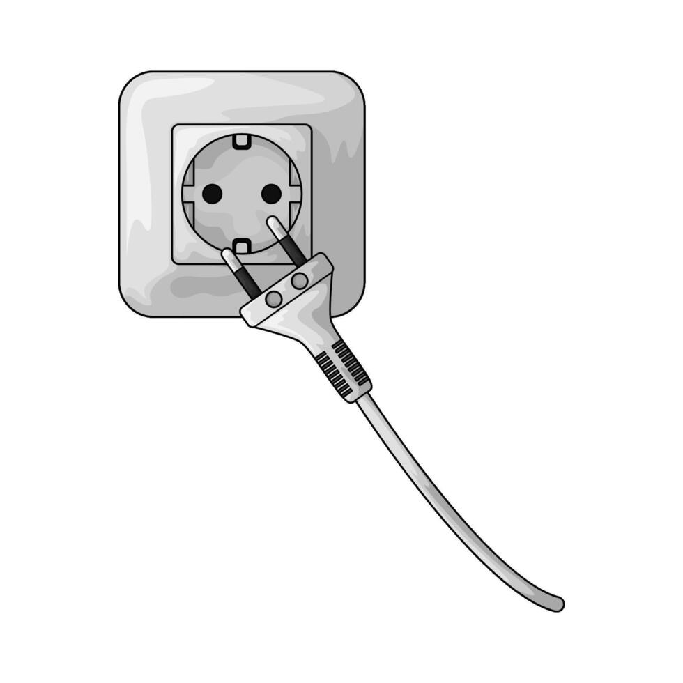 Plug In illustration vector