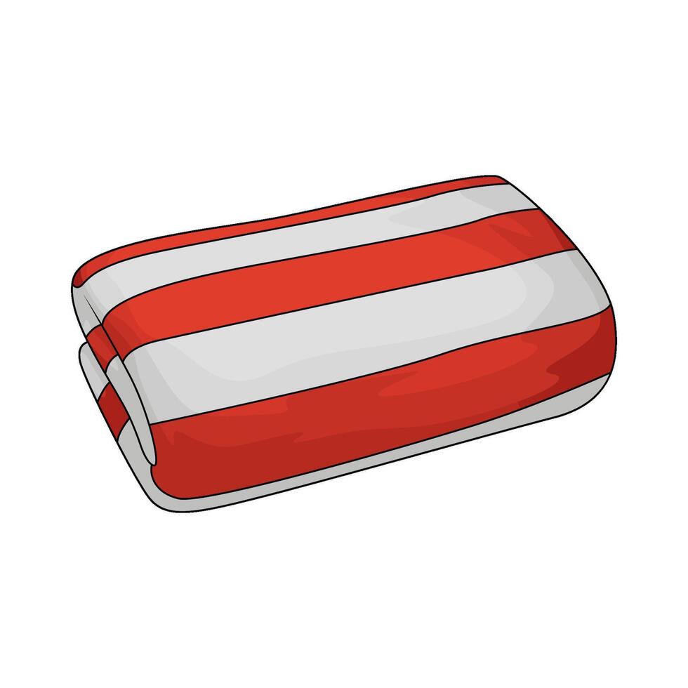 beach blanket illustration vector