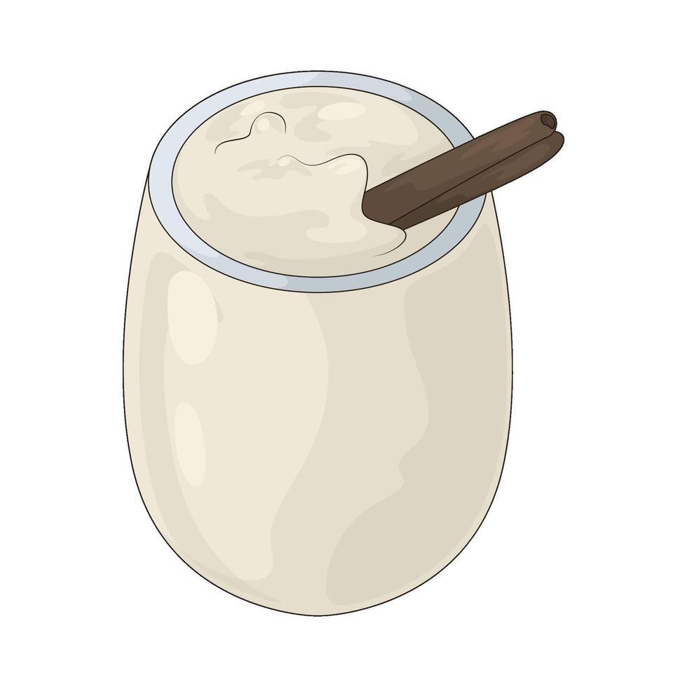 hot milkshake illustration vector