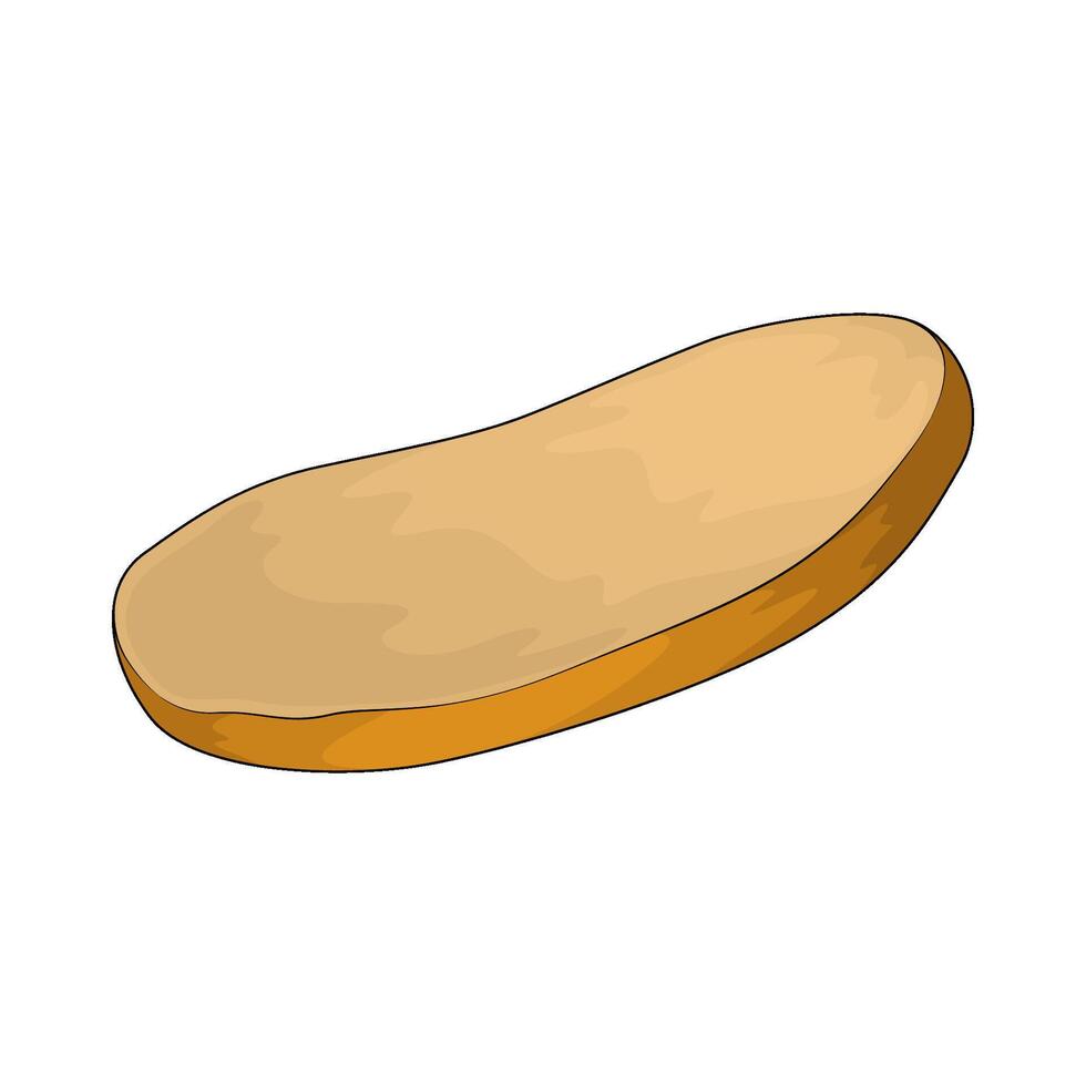 illustration of a bread slice vector