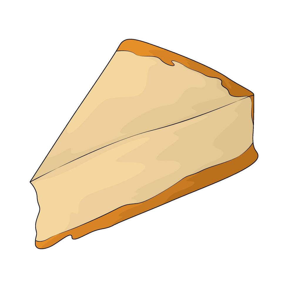 Sweets cheesecake slices vector