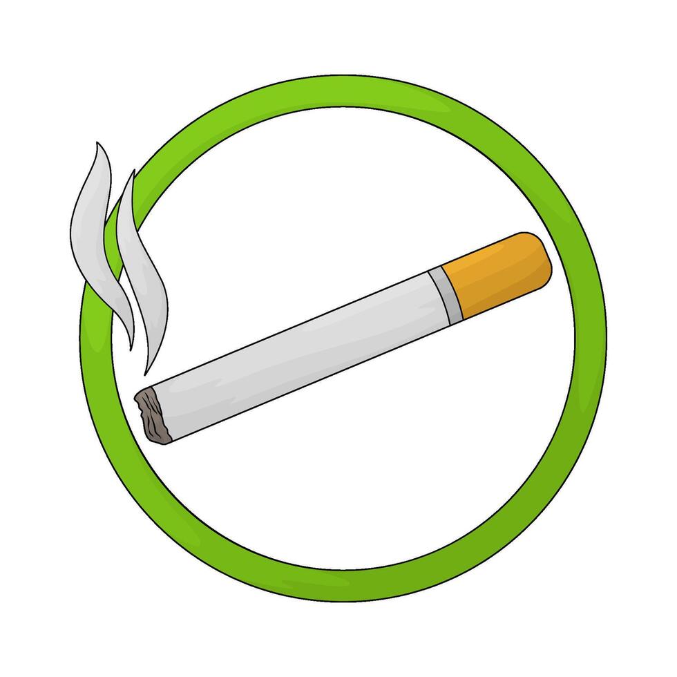 Airport smoking sign vector