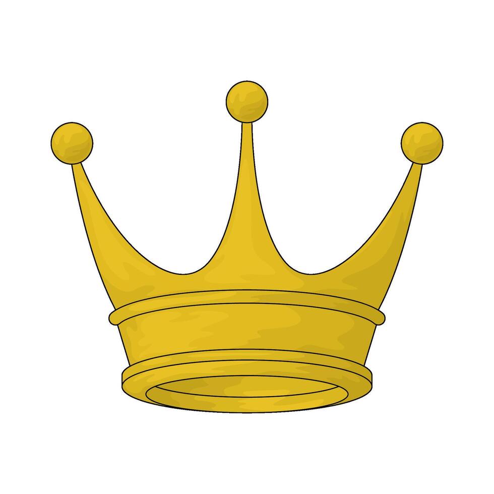 Medieval crown illustration vector