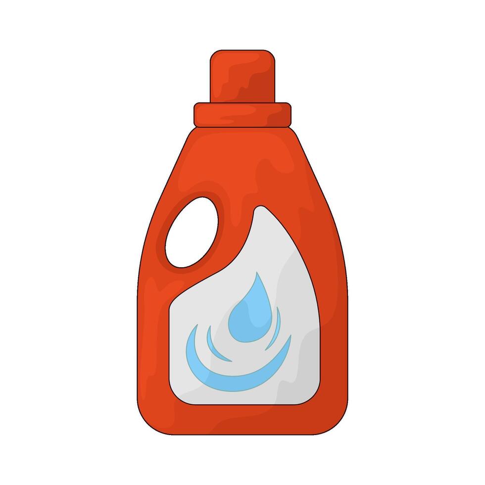 Laundry detergent bottle vector