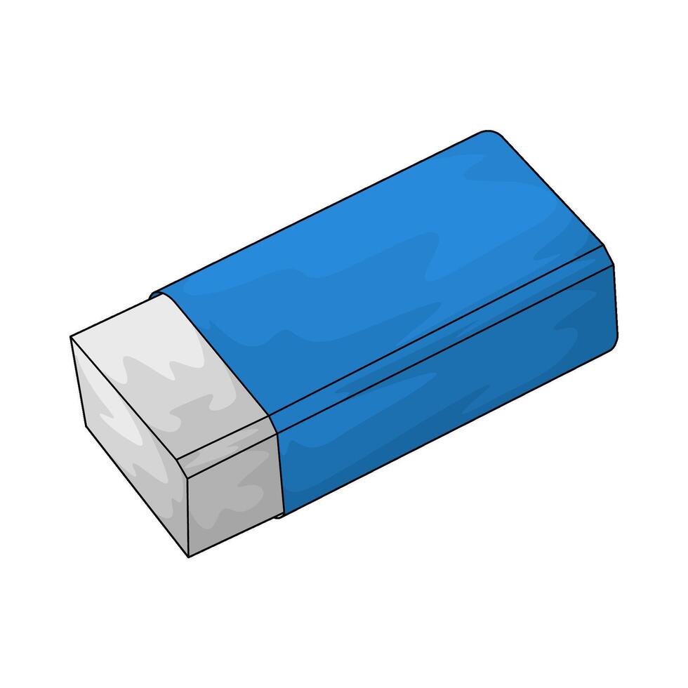 white eraser illustration vector