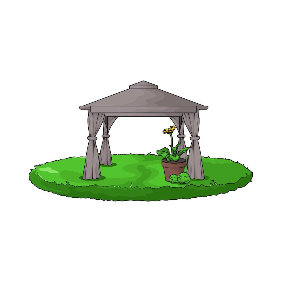 Outdoor Pop Up Canopy vector