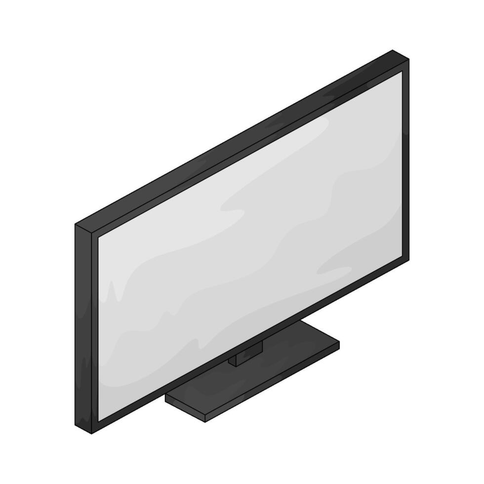 Living Room smart tv vector