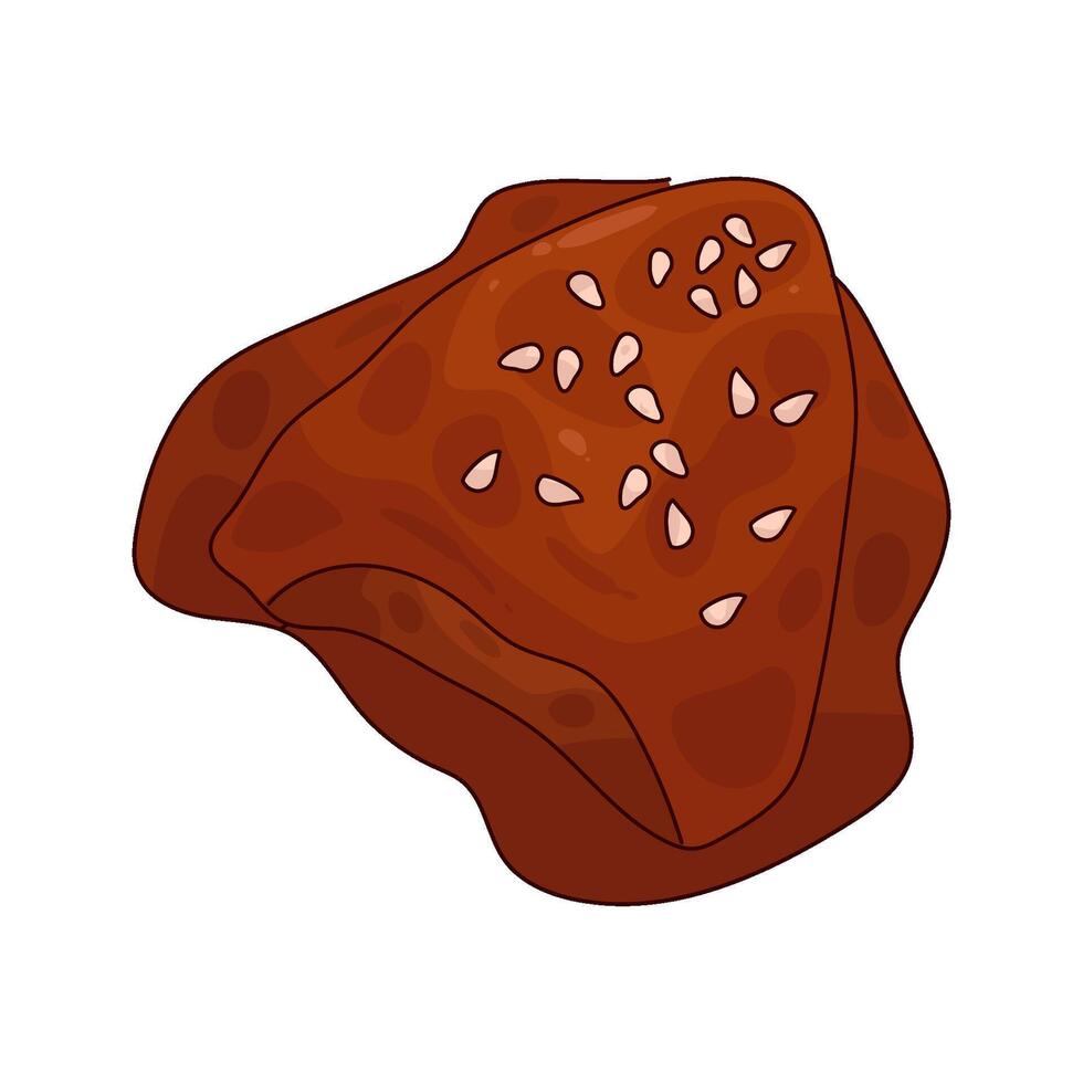 Chicken Mole illustration vector