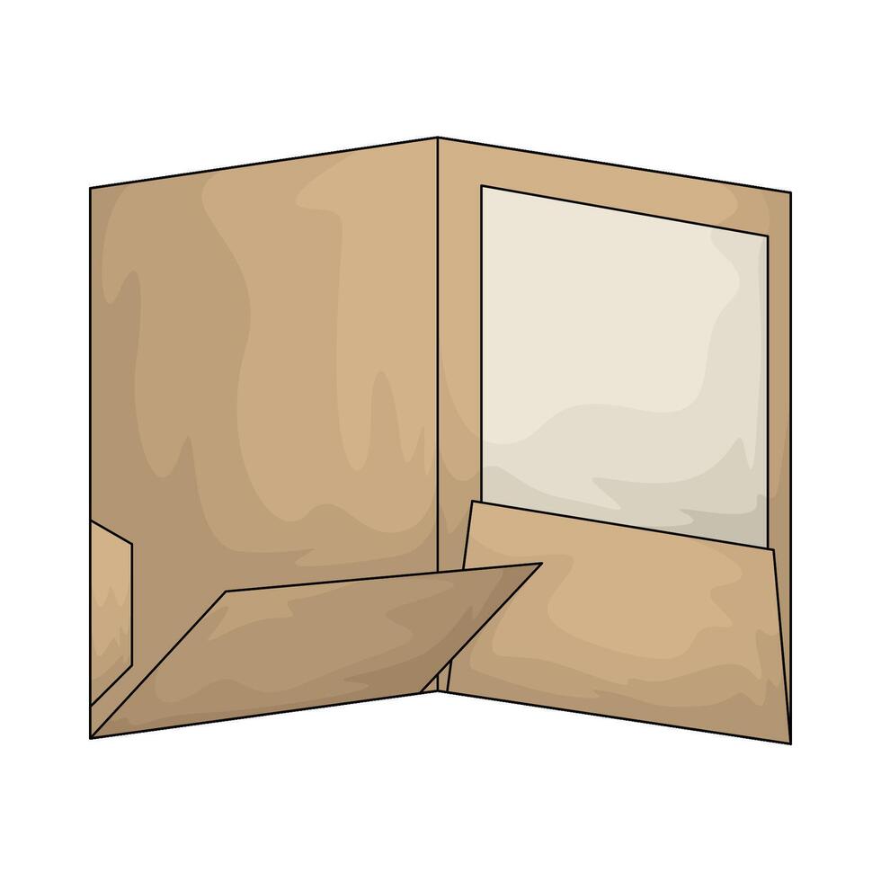 Pocket Folder illustration vector