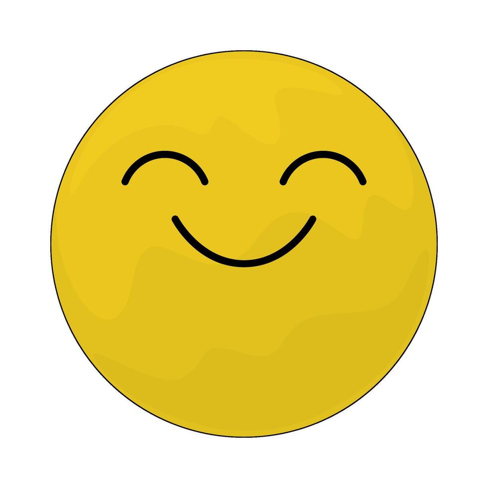 illustration of a smiling emoji vector
