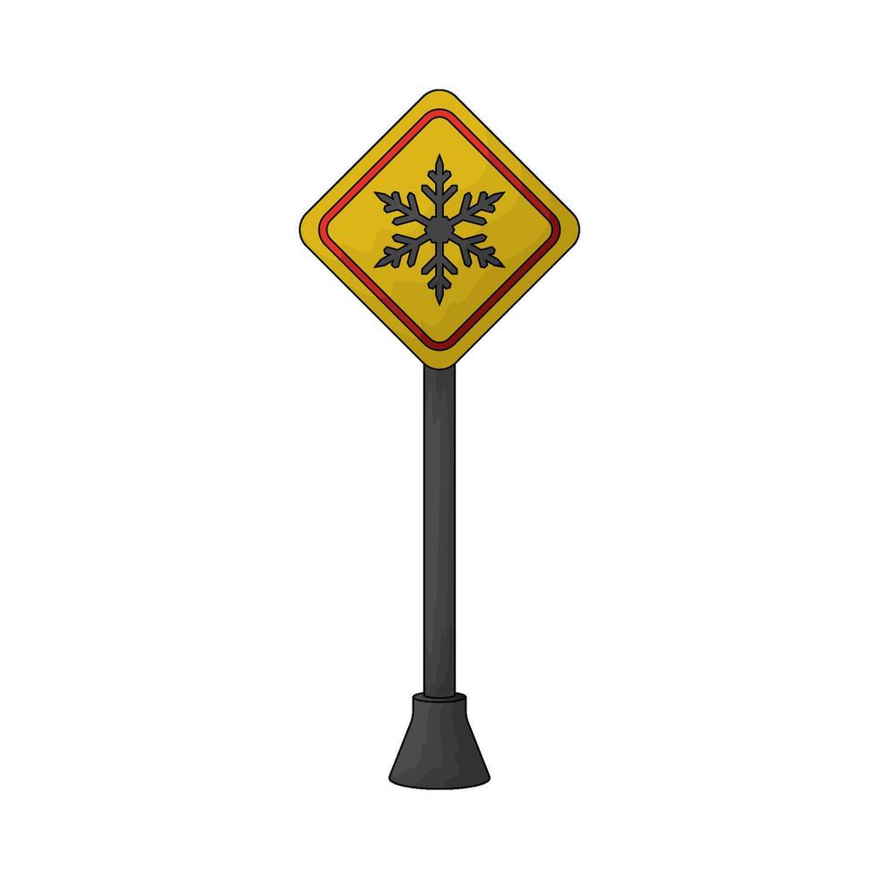 snowflake sign illustration vector