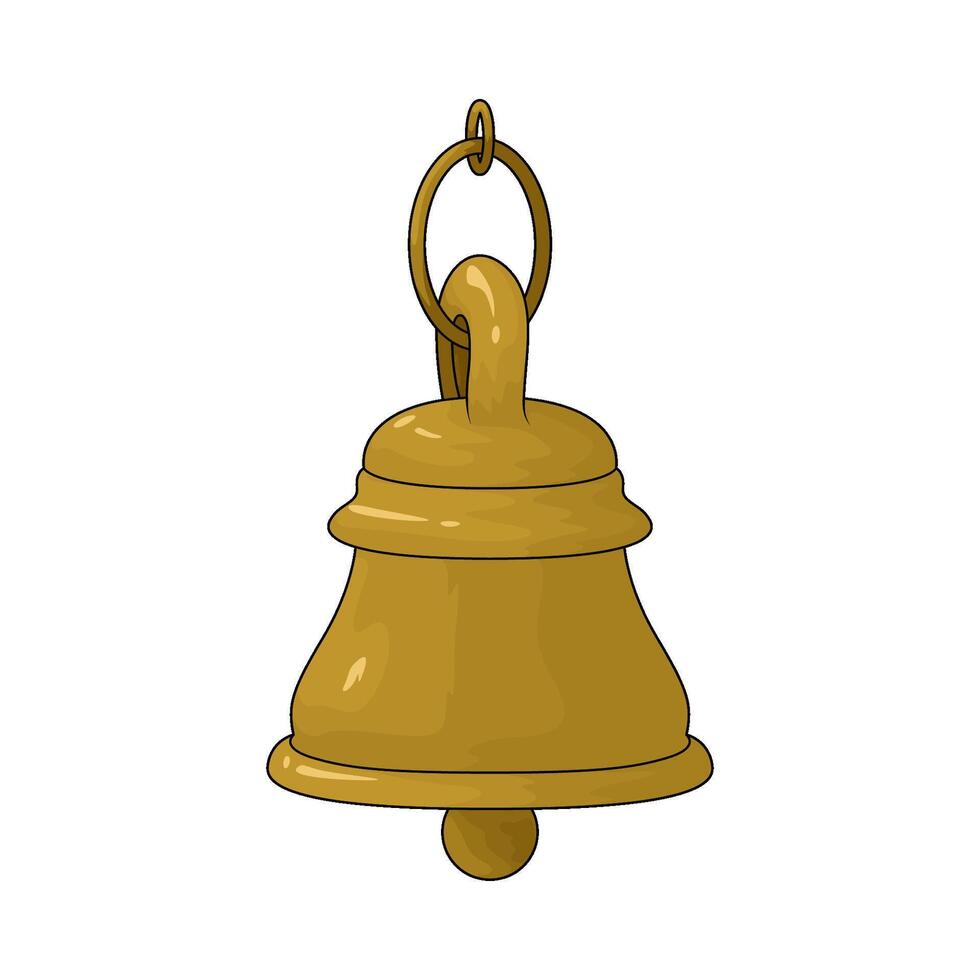 Japan bell illustration vector