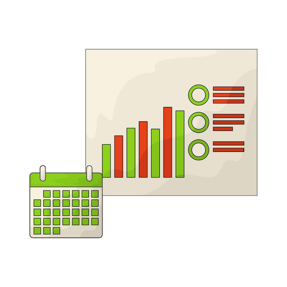 social media scheduling vector
