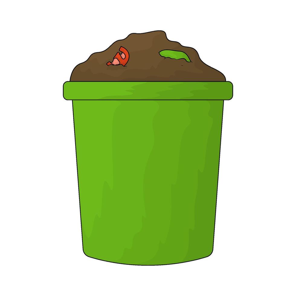 compost bin illustrations vector