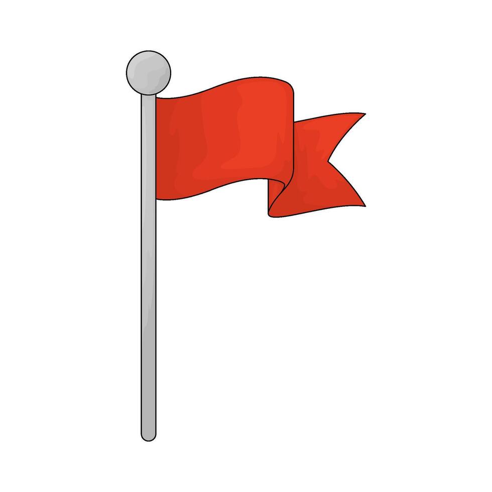 illustration of a red flags vector