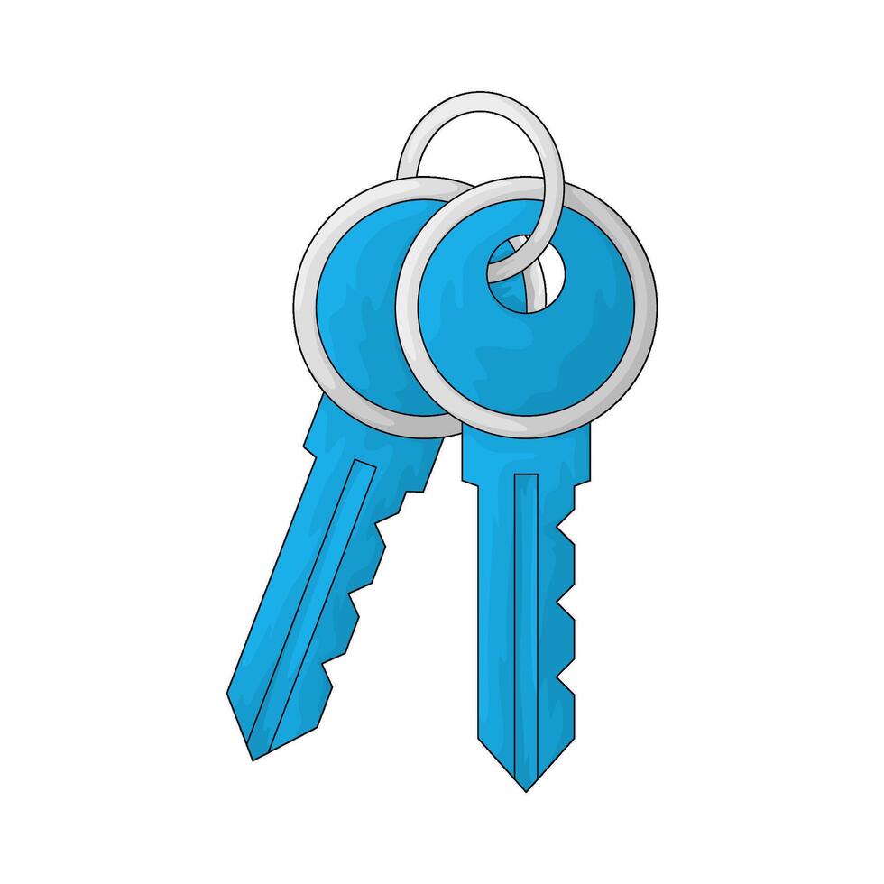 two key illustration vector
