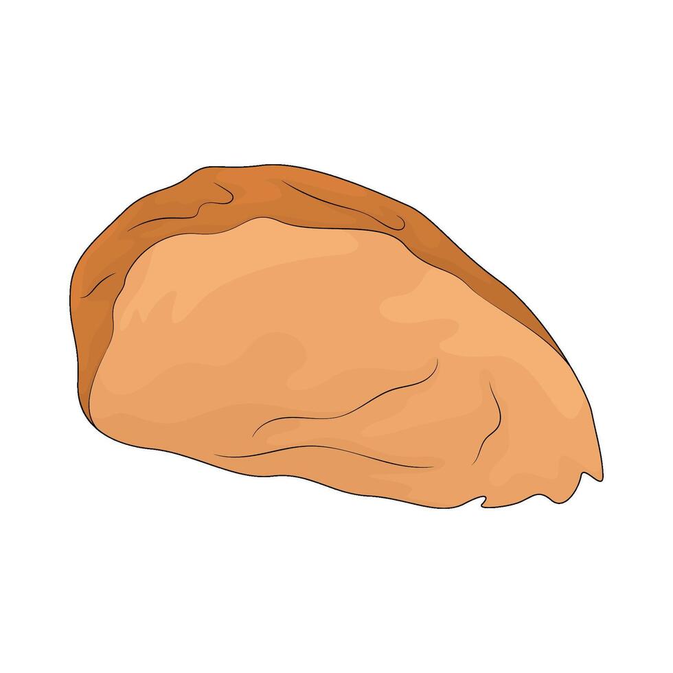 grilled chicken illustration vector