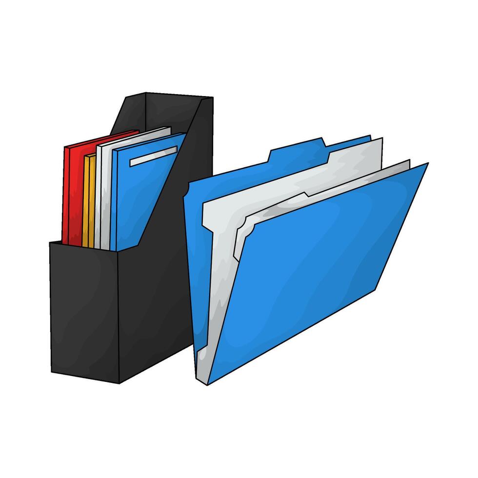 file with folders illustration vector