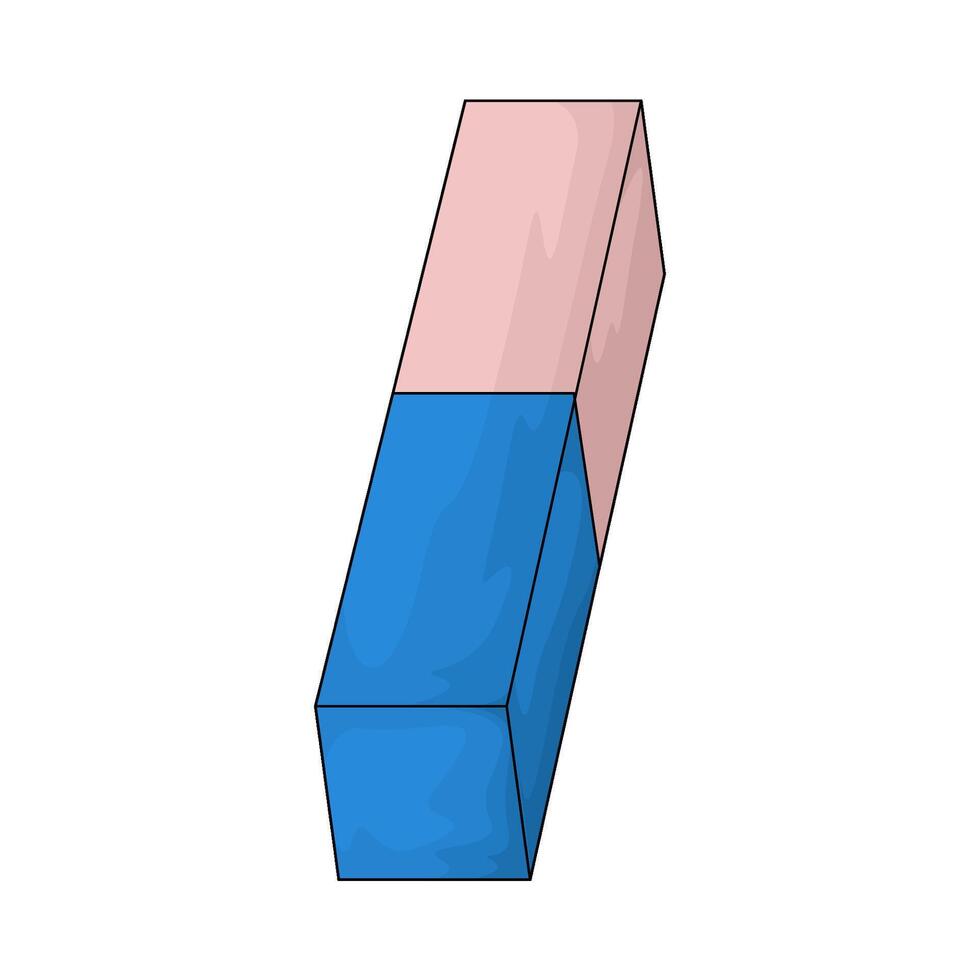 illustration of blue eraser vector