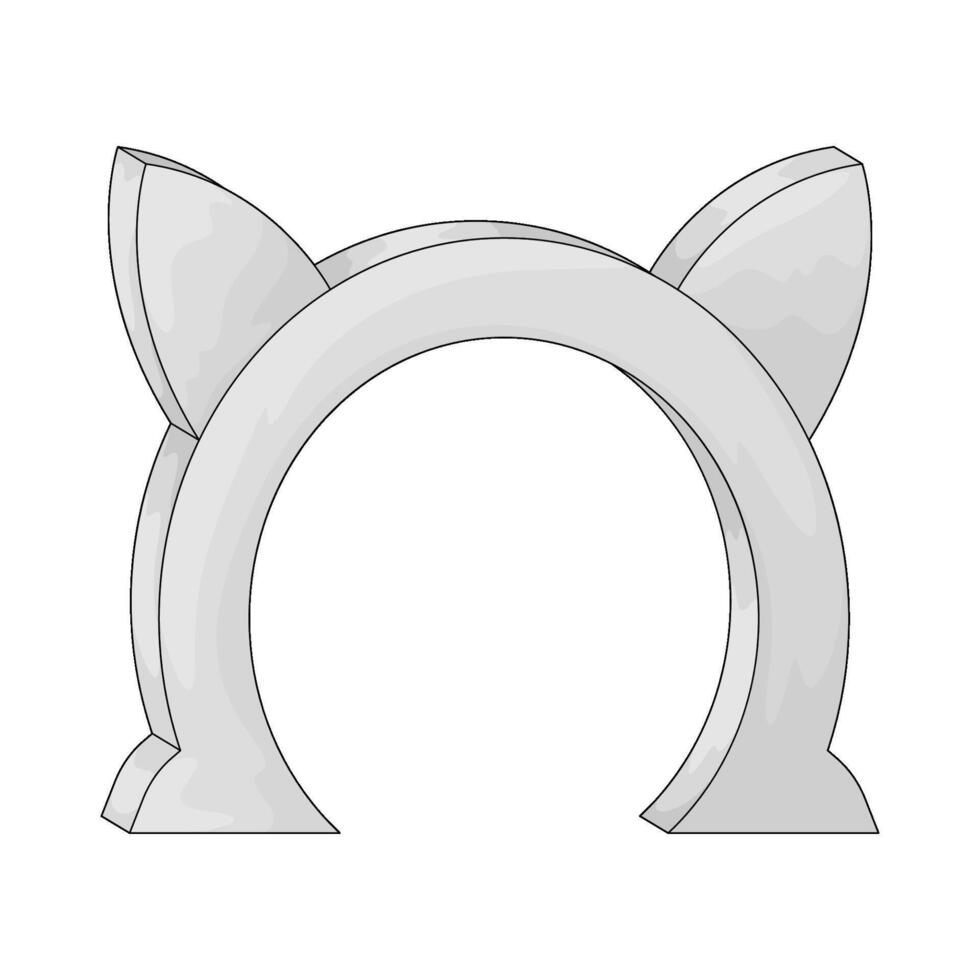 Pet door illustration vector