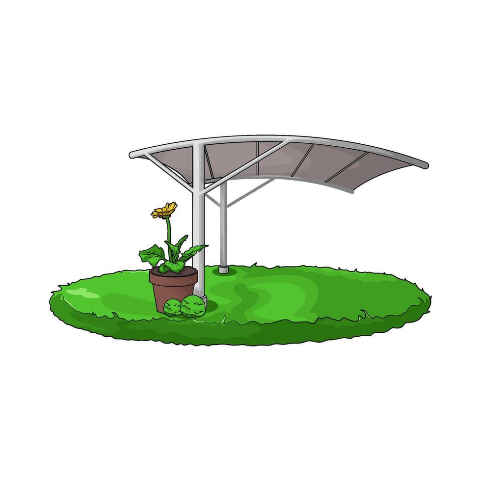 illustration of Pop Up Canopy tent vector