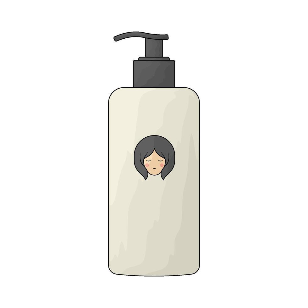 Beauty conditioner bottle vector